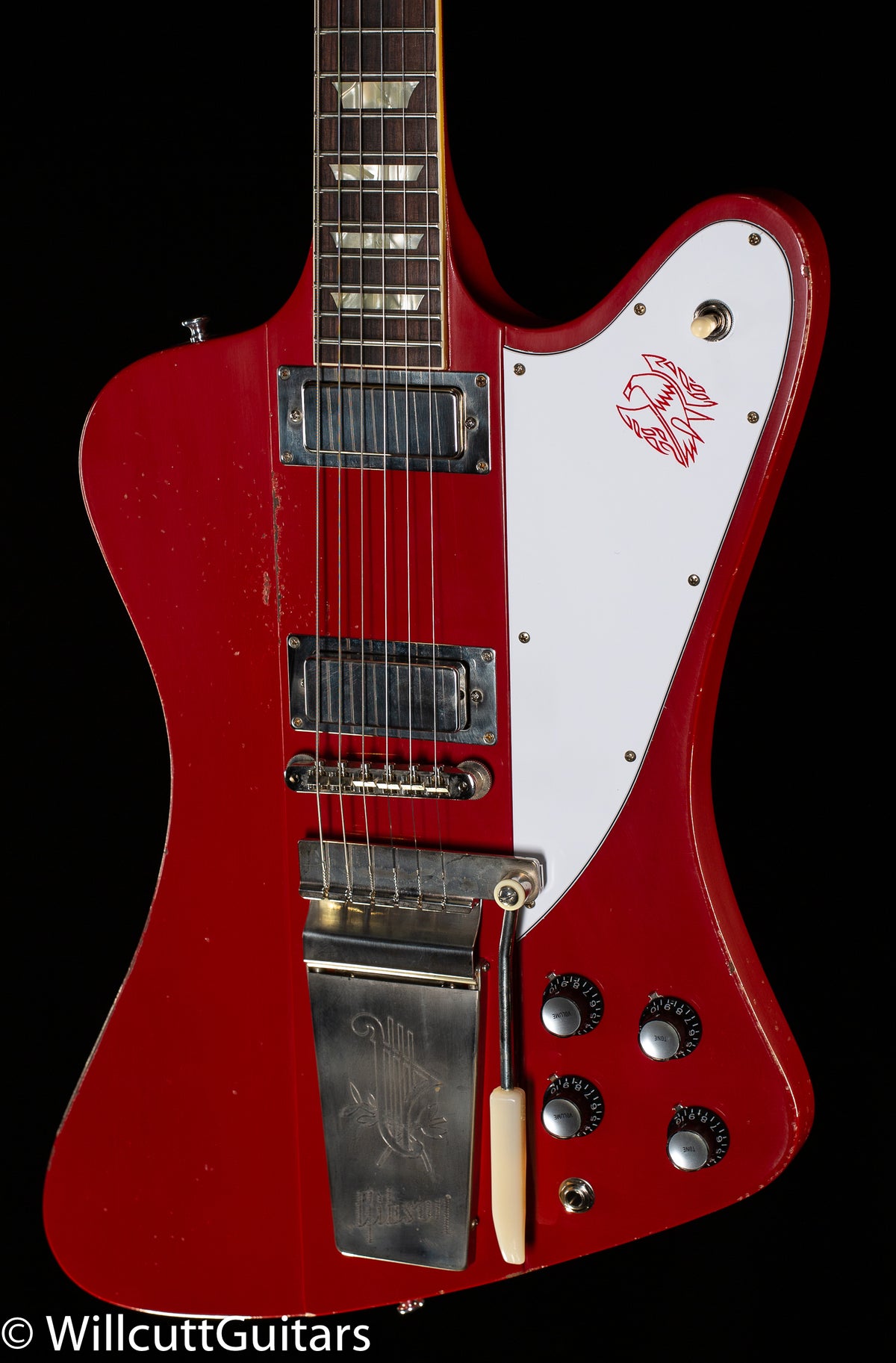 Gibson Custom Shop 1963 Firebird V w/ Maestro Vibrola Murphy Lab Light Aged Cardinal Red (143)