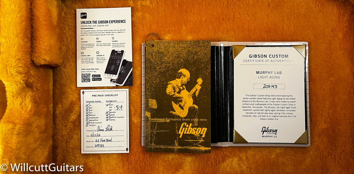 Gibson Custom Shop 1963 Firebird V w/ Maestro Vibrola Murphy Lab Light Aged Cardinal Red (143)