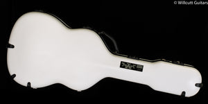 Calton Cases Classical Case, Fender Stratocaster, White Exterior/ Burgundy Interior