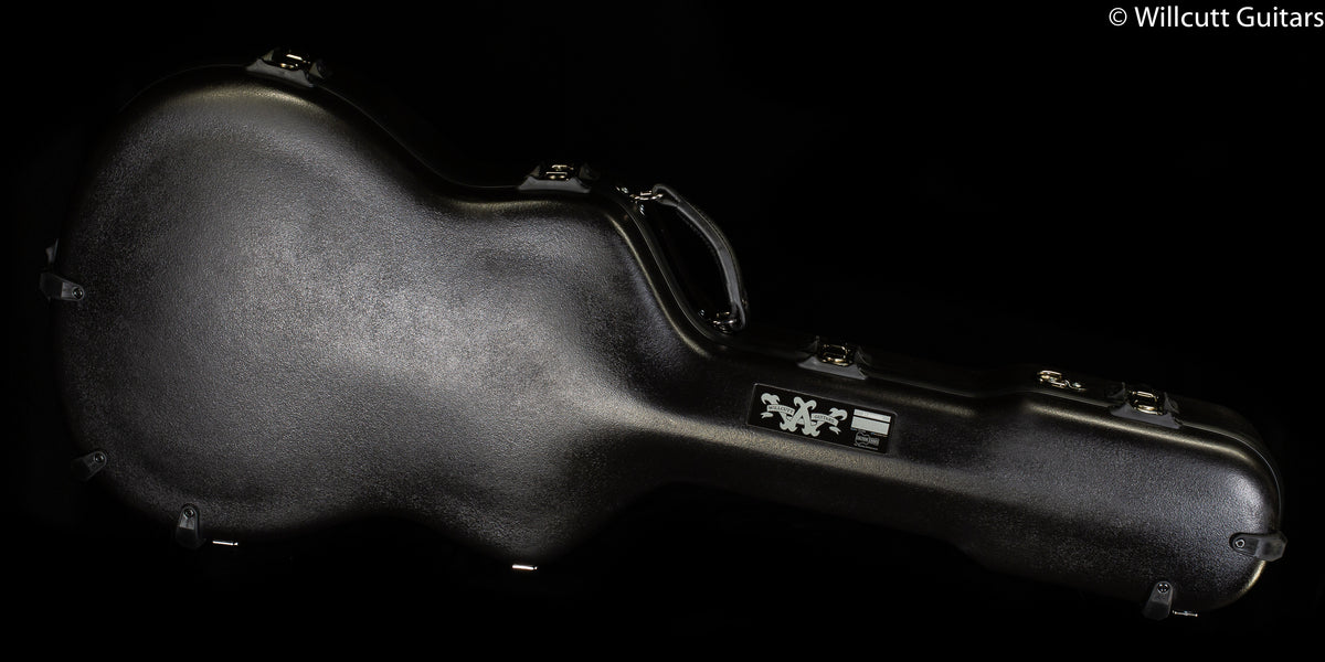 Calton Cases OM/000 Black Exterior/ Purple Interior