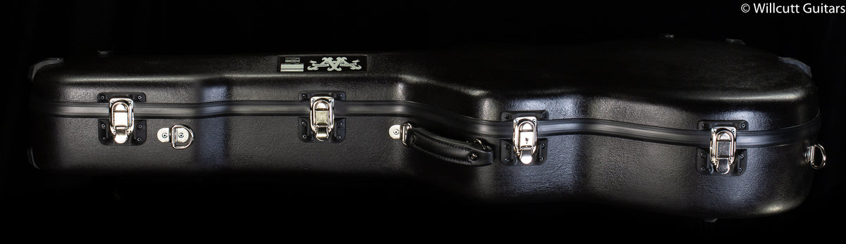 Calton Cases OM/000 Black Exterior/ Purple Interior