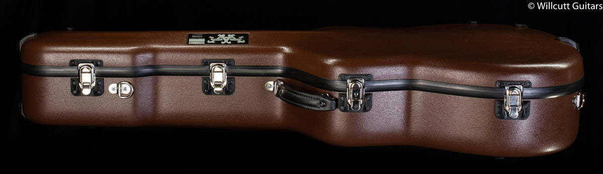 Calton Cases Dreadnought Brown Exterior/ Green Interior