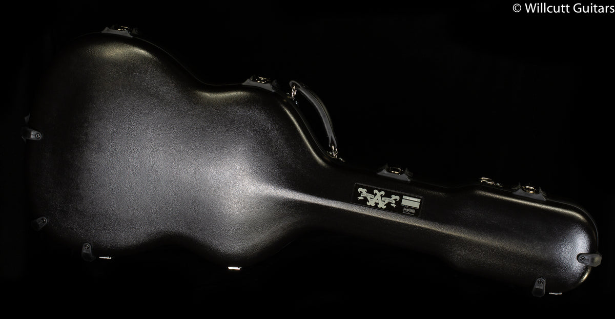 Calton Cases Classical Case, Fender Stratocaster, Black Exterior/ Purple Interior