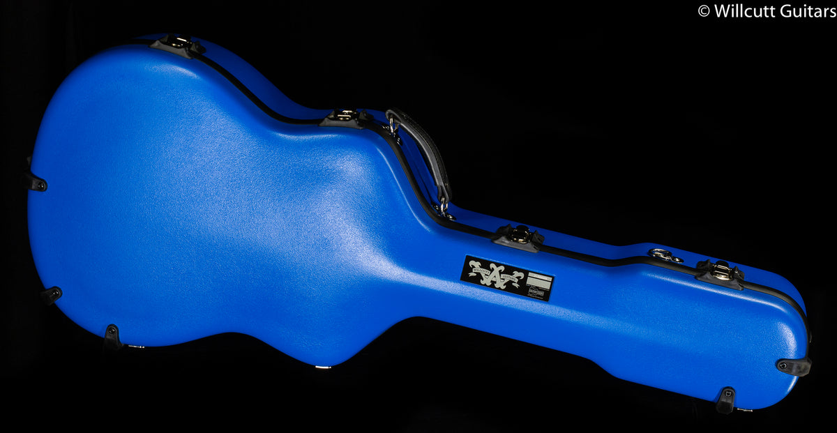 Calton Cases OM/000 Blue Exterior/ Silver Interior