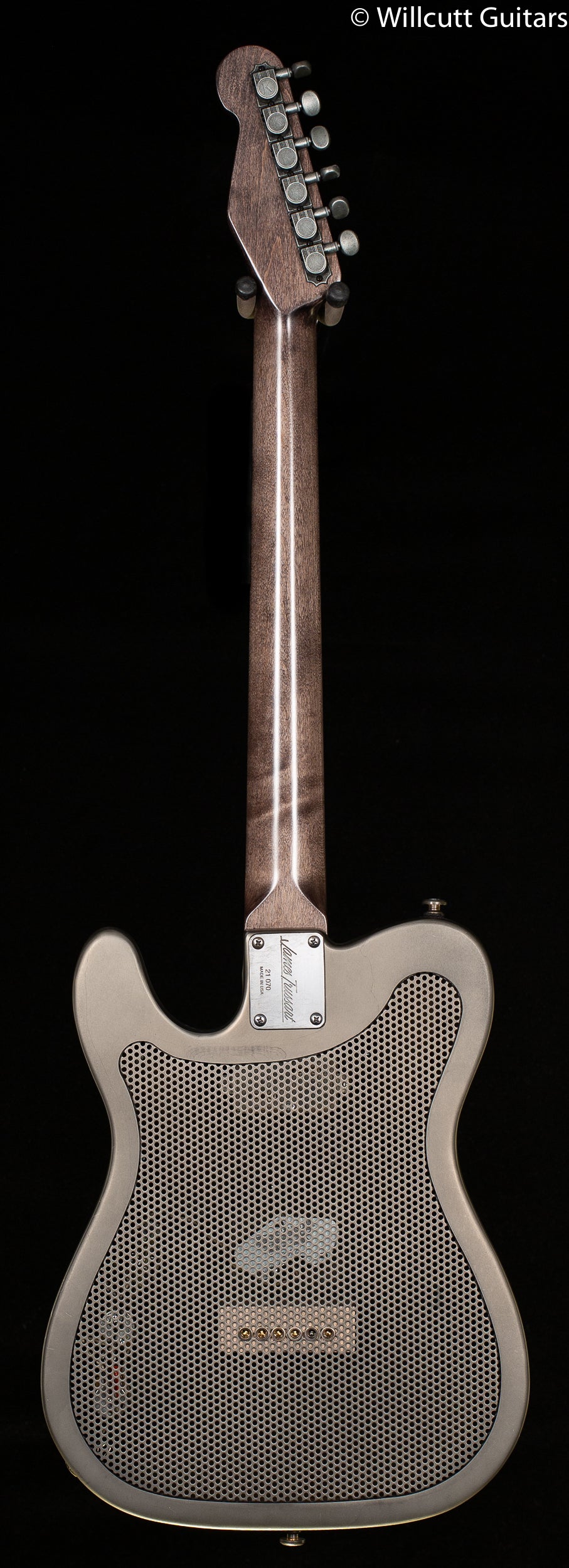 Trussart SteelCaster Antique Silver Deluxe Black Roses Engraved (070)