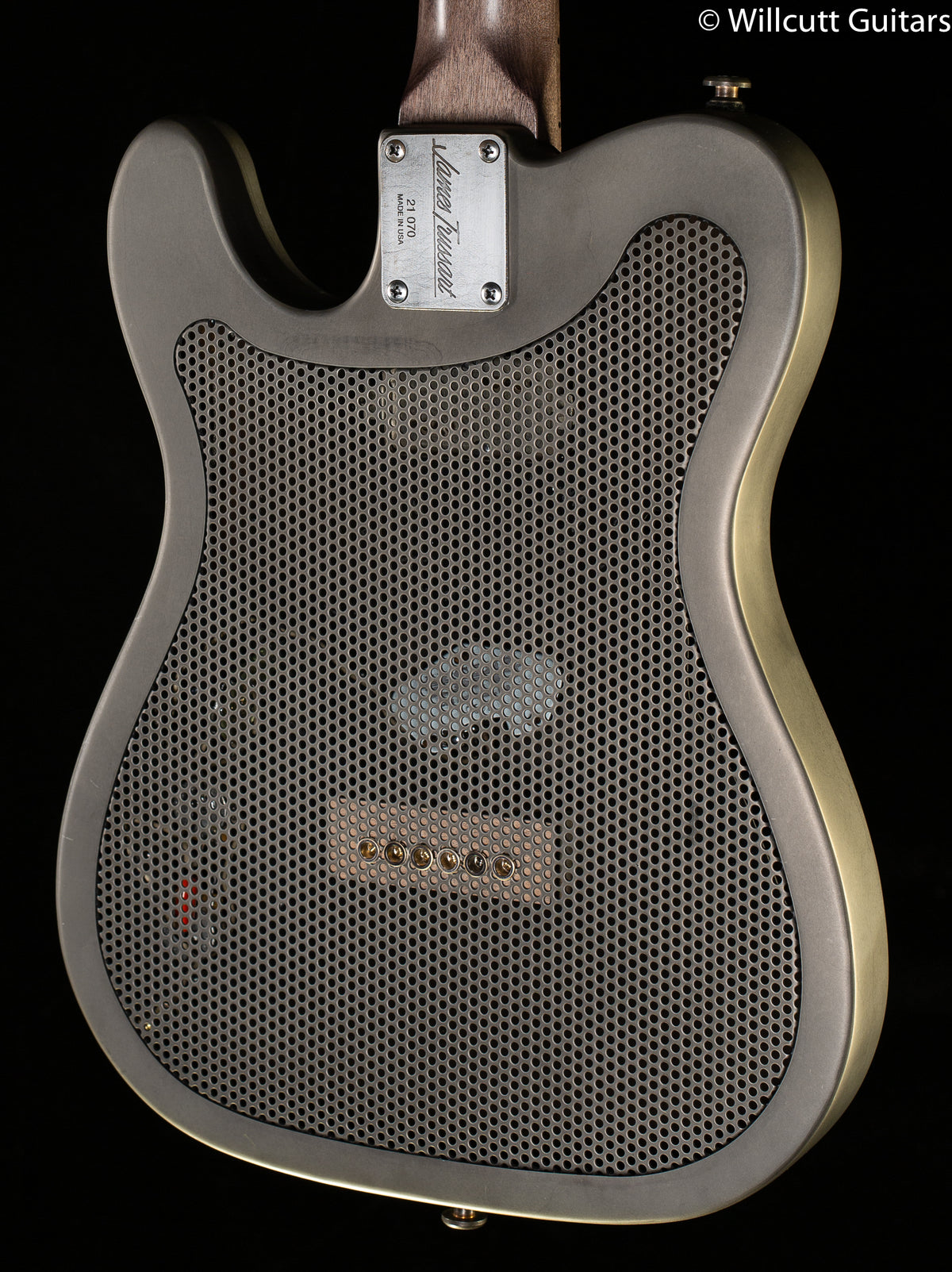 Trussart SteelCaster Antique Silver Deluxe Black Roses Engraved (070)