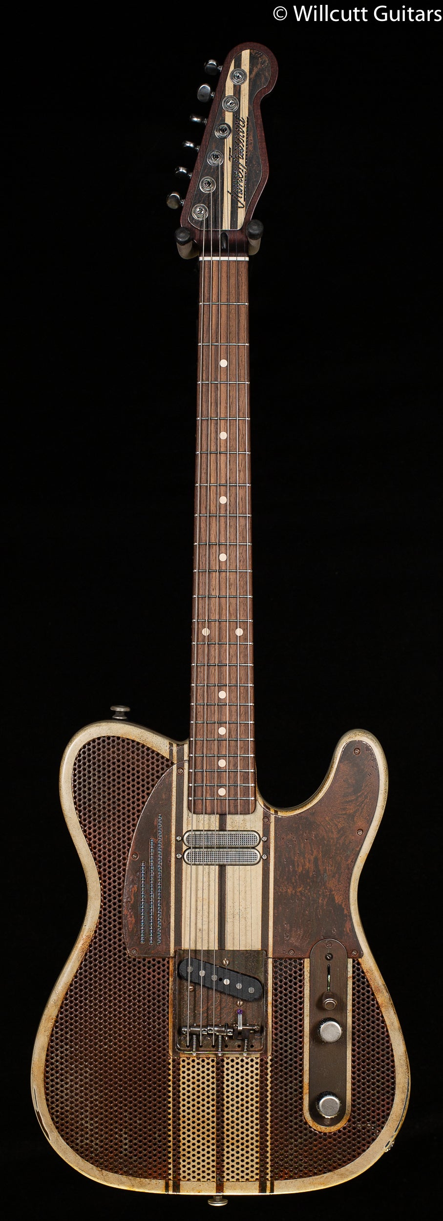 Trussart SteelCaster Rust and Cream Racing Striped B-Bender