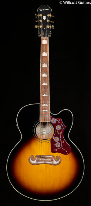 Epiphone J-200 EC Studio Vintage Sunburst (182) - Willcutt Guitars
