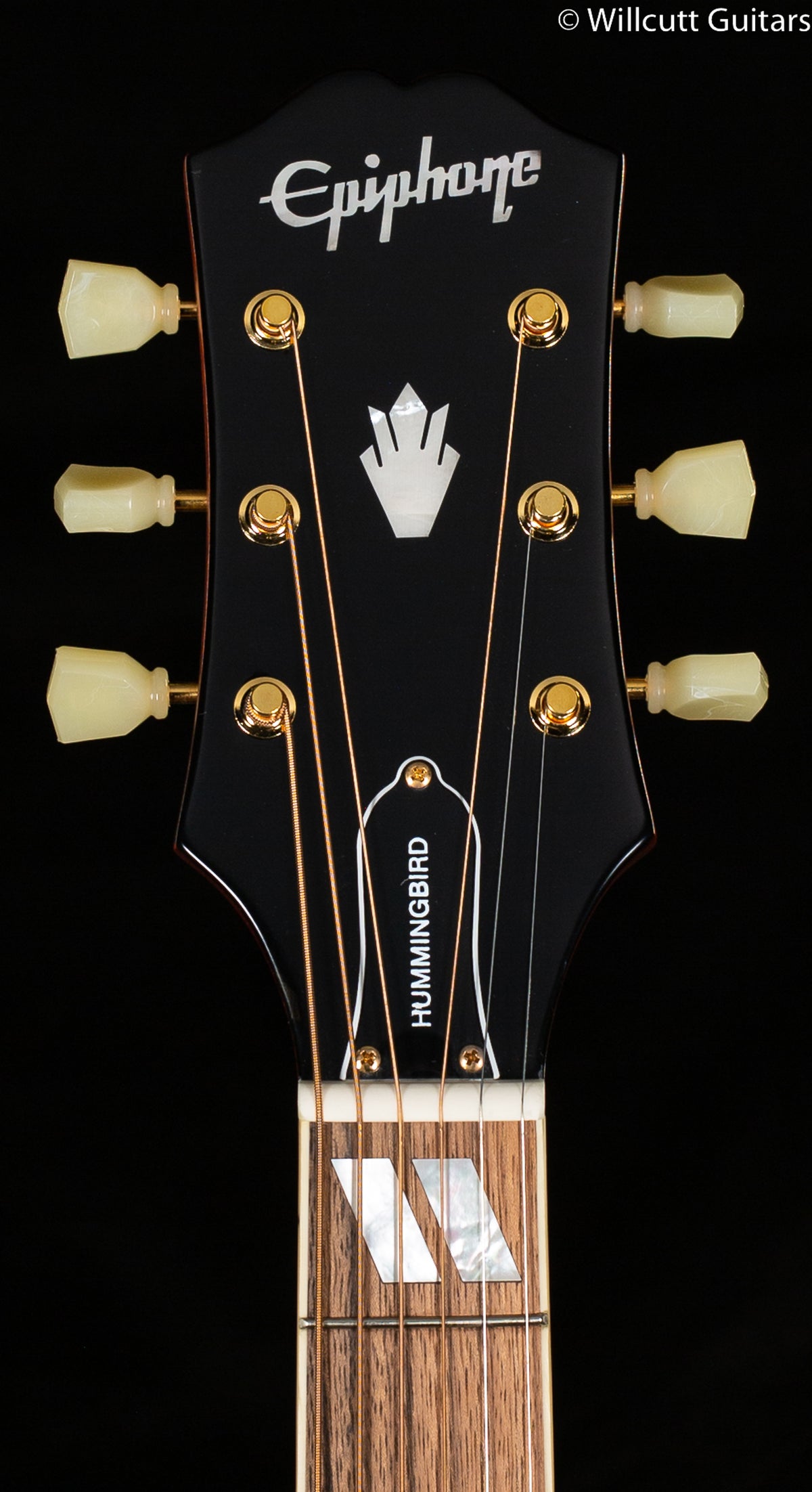 Epiphone Hummingbird All Solid Wood Fishman Sonitone Aged Cherry Sunburst Gloss (437)