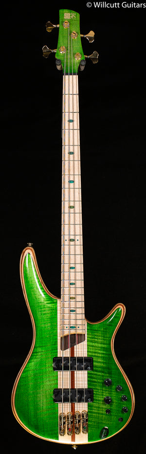 Ibanez Premium SR4FMDX Emerald Green Low Gloss Bass Guitar