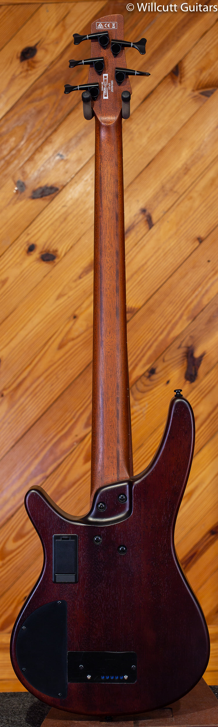 Ibanez SRH505 Natural Brown Burst Flat Fretless Bass Guitar