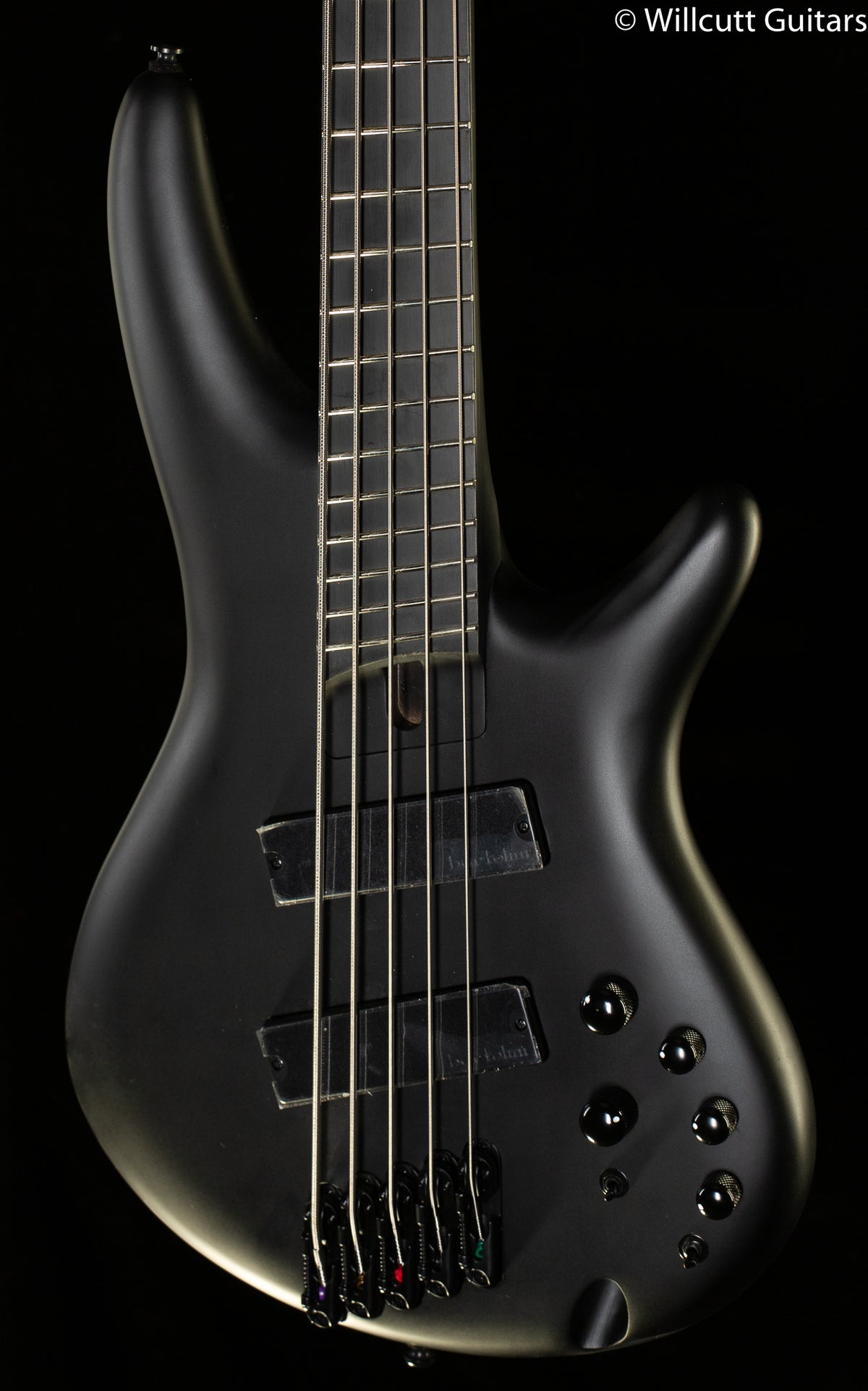 Ibanez Iron Label Bass SRMS625EX Black Flat Bass Guitar (981)