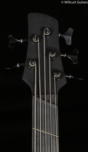 Ibanez Iron Label Bass SRMS625EX Black Flat Bass Guitar (981)