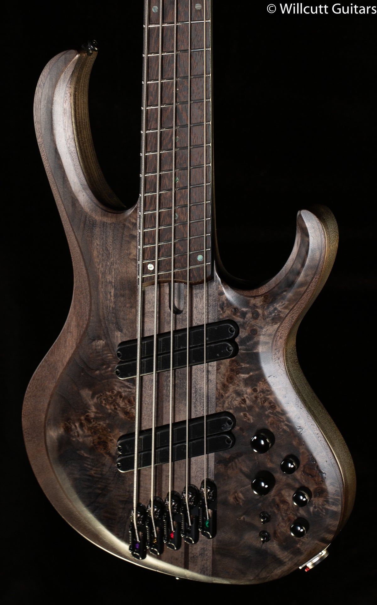 Ibanez BTB805MS 5-string Transparent Gray Flat Bass Guitar (178)