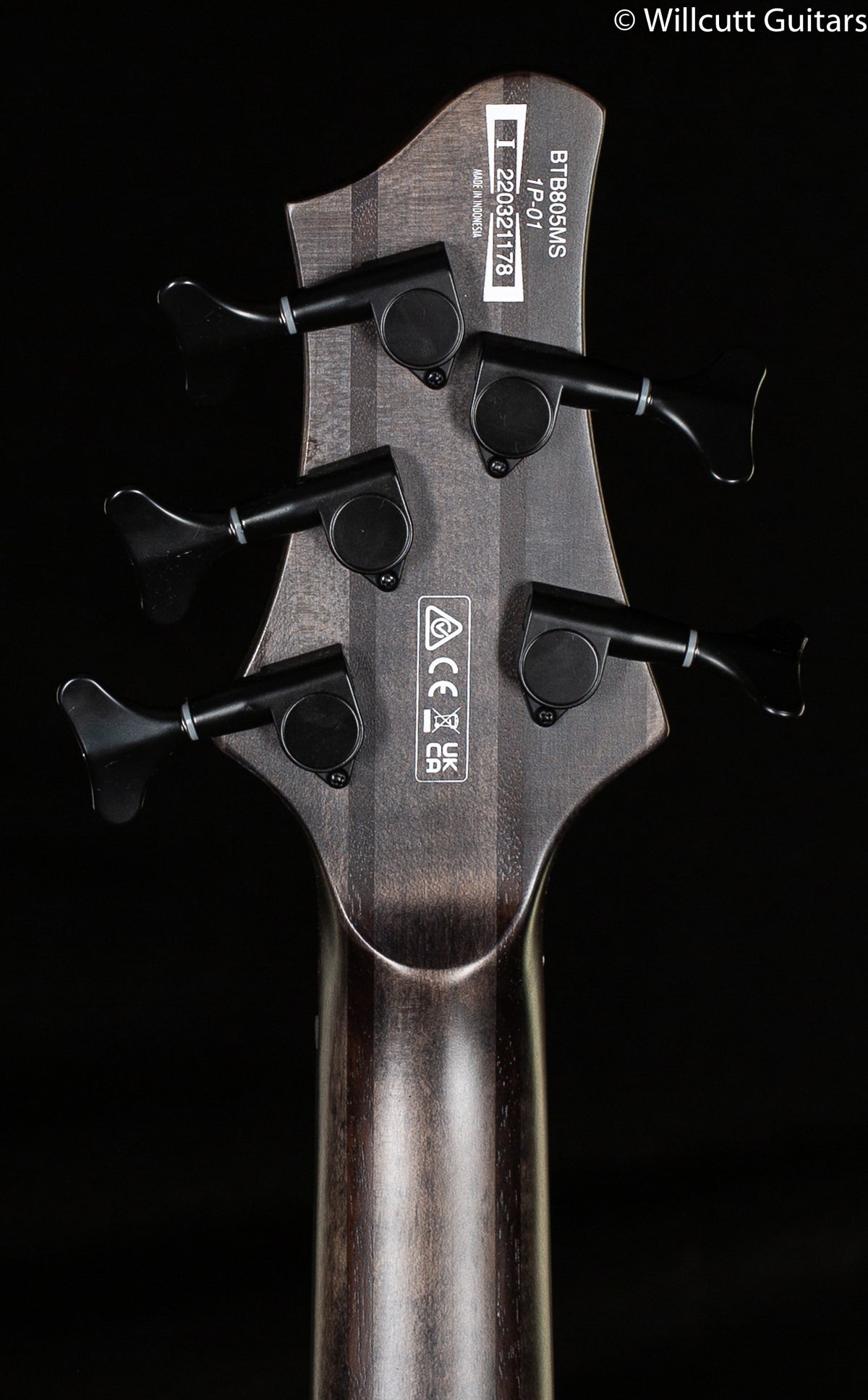 Ibanez BTB805MS 5-string Transparent Gray Flat Bass Guitar (178)