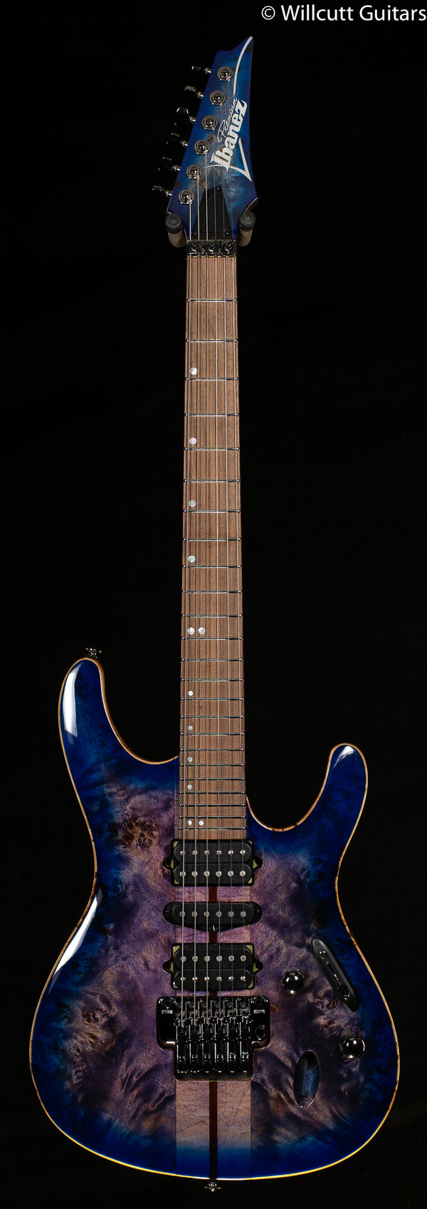 Ibanez Premium S1070PBZ Electric Guitar - Cerulean Blue Burst