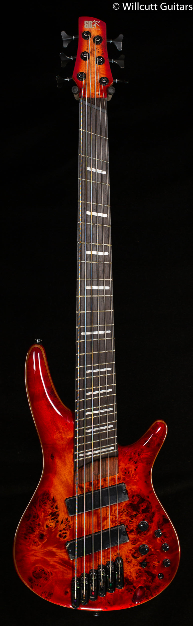 Ibanez Bass Workshop SRMS806BTT Brown Topaz Burst Bass Guitar (174)