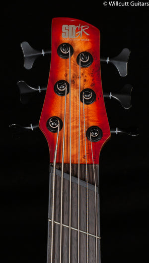Ibanez Bass Workshop SRMS806BTT Brown Topaz Burst Bass Guitar (174)