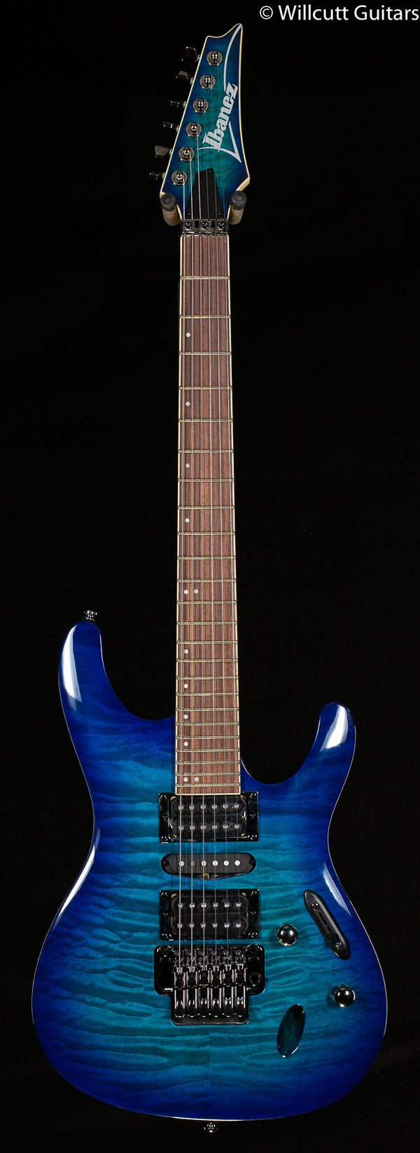 Ibanez S670QM Sapphire Blue (343) - Willcutt Guitars