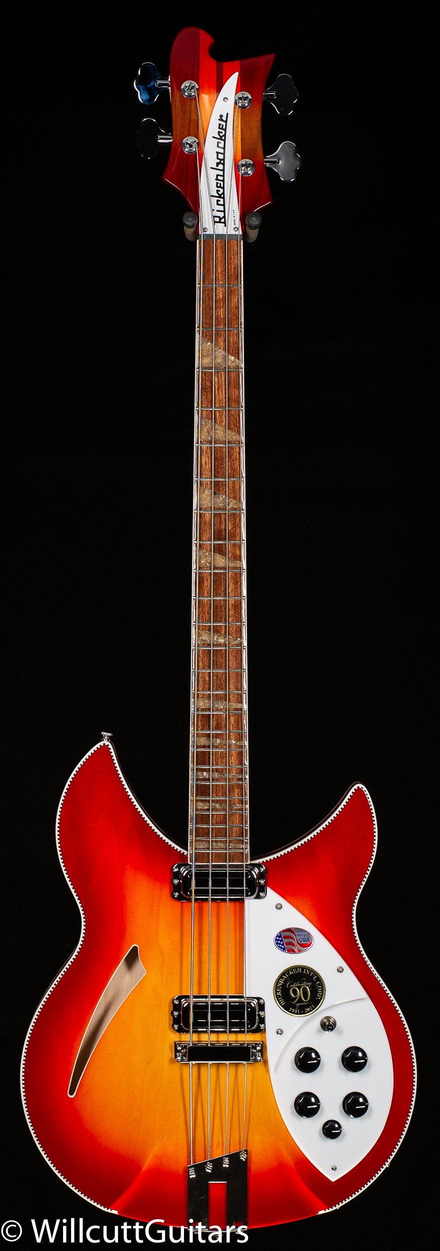 Rickenbacker 90th Anniversary 4005XC Bass Amber FireGlo Bass Guitar