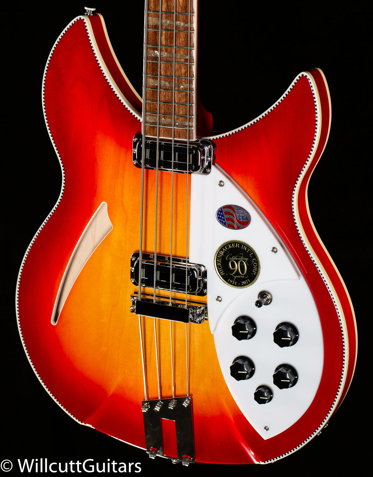 Rickenbacker 90th Anniversary 4005XC Bass Amber FireGlo Bass Guitar