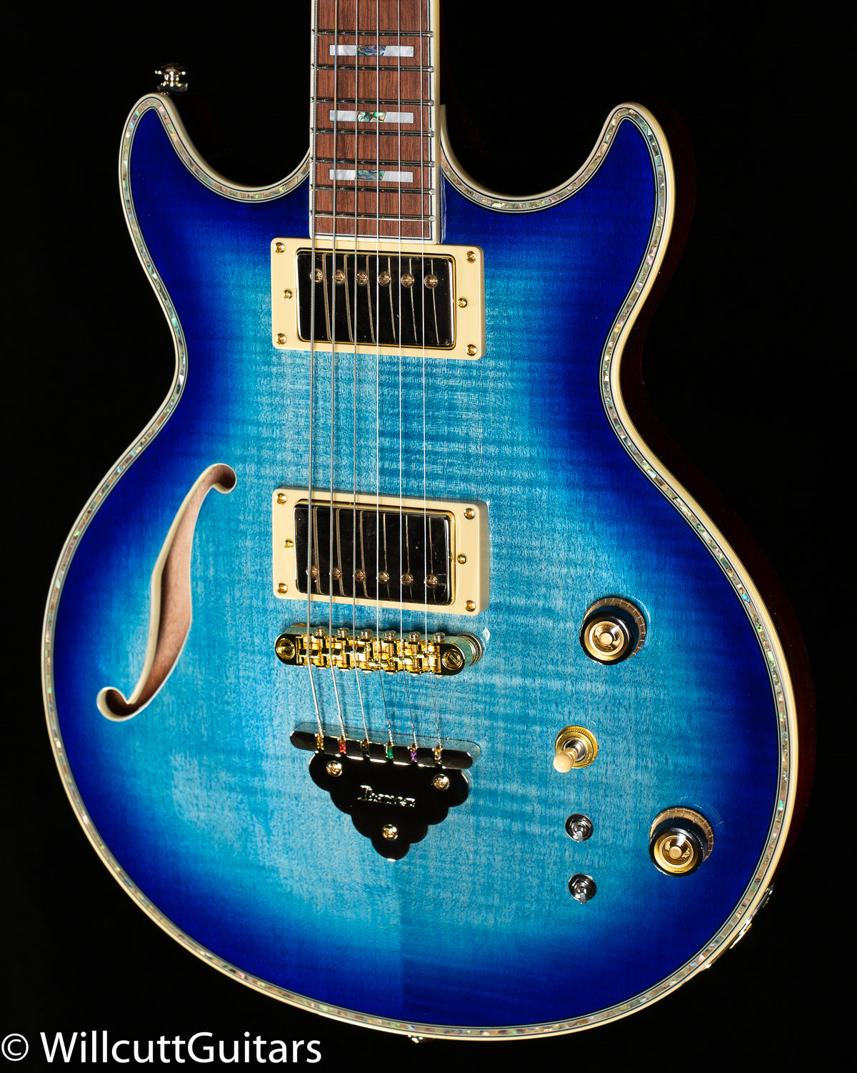 Ibanez AR520HFM Hollowbody Light Blue Burst (204)