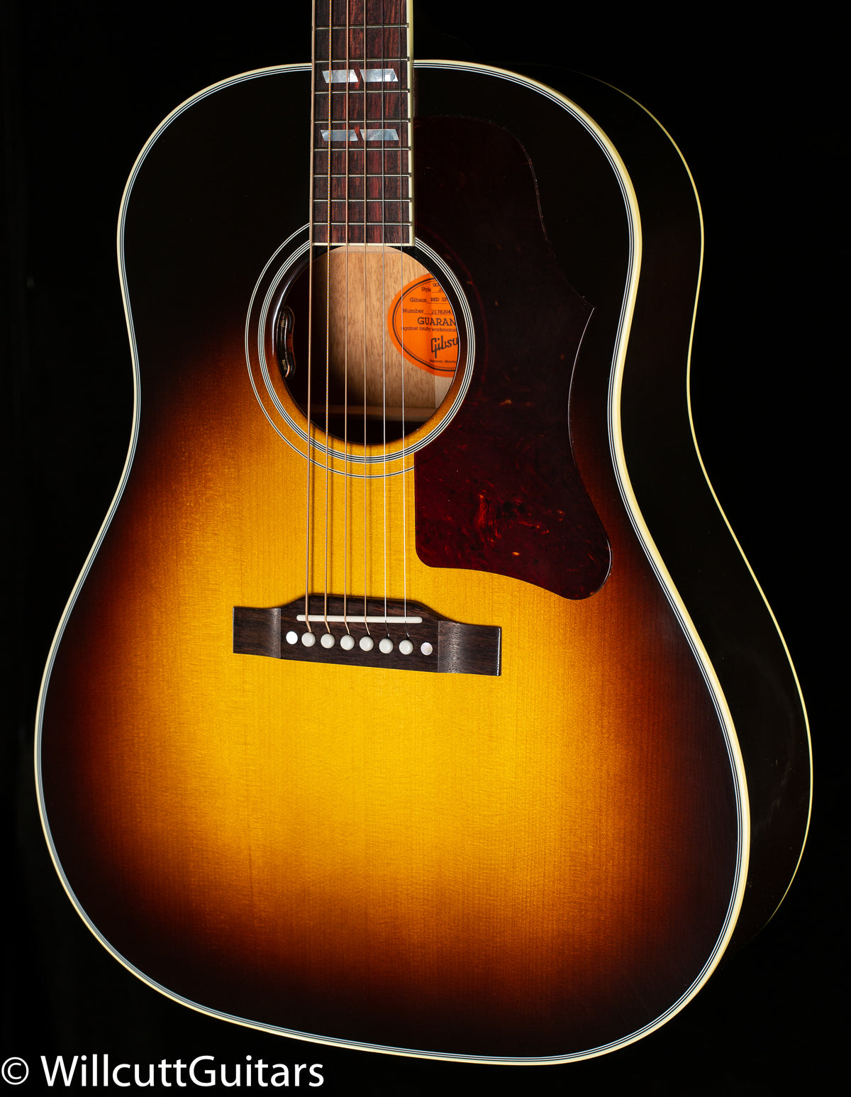 Gibson Custom Shop Willcutt Exclusive Southern Jumbo Original Vintage Sunburst Red Spruce (043)