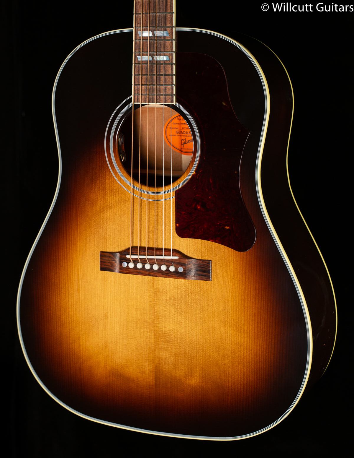 Gibson Custom Shop Willcutt Exclusive Southern Jumbo Original Vintage Sunburst Thermally Aged Red Spruce (048)