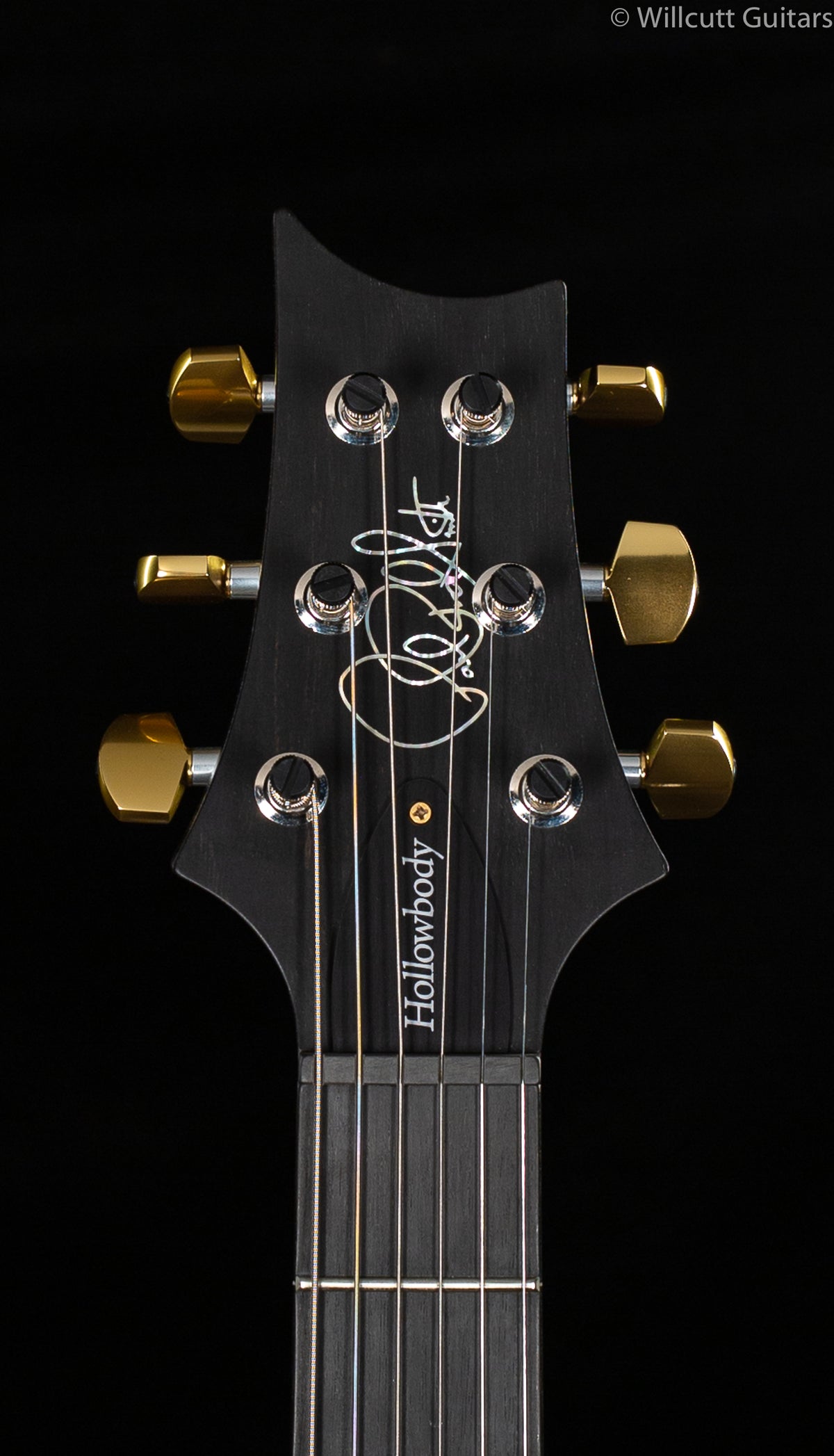 PRS Hollowbody II Black Gold Artist Package Rosewood Neck