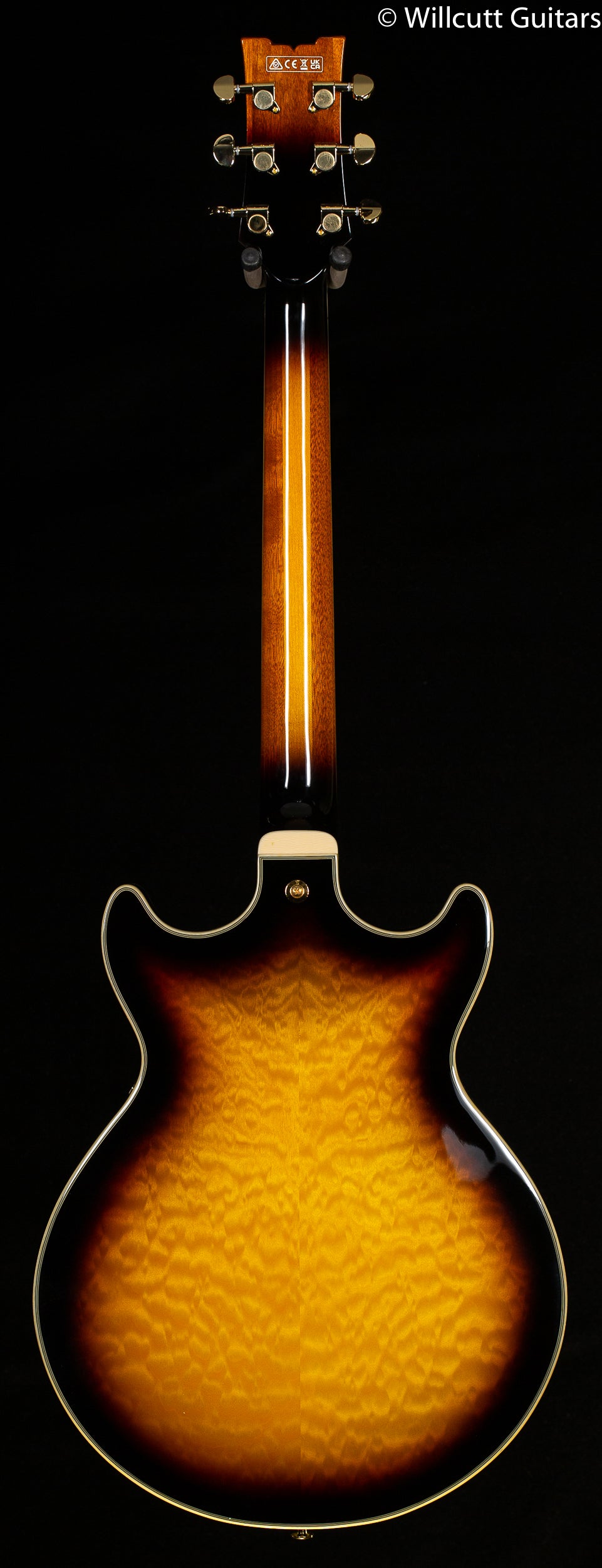 Ibanez Artcore Expressionist AM93QM - Antique Yellow Sunburst (057)