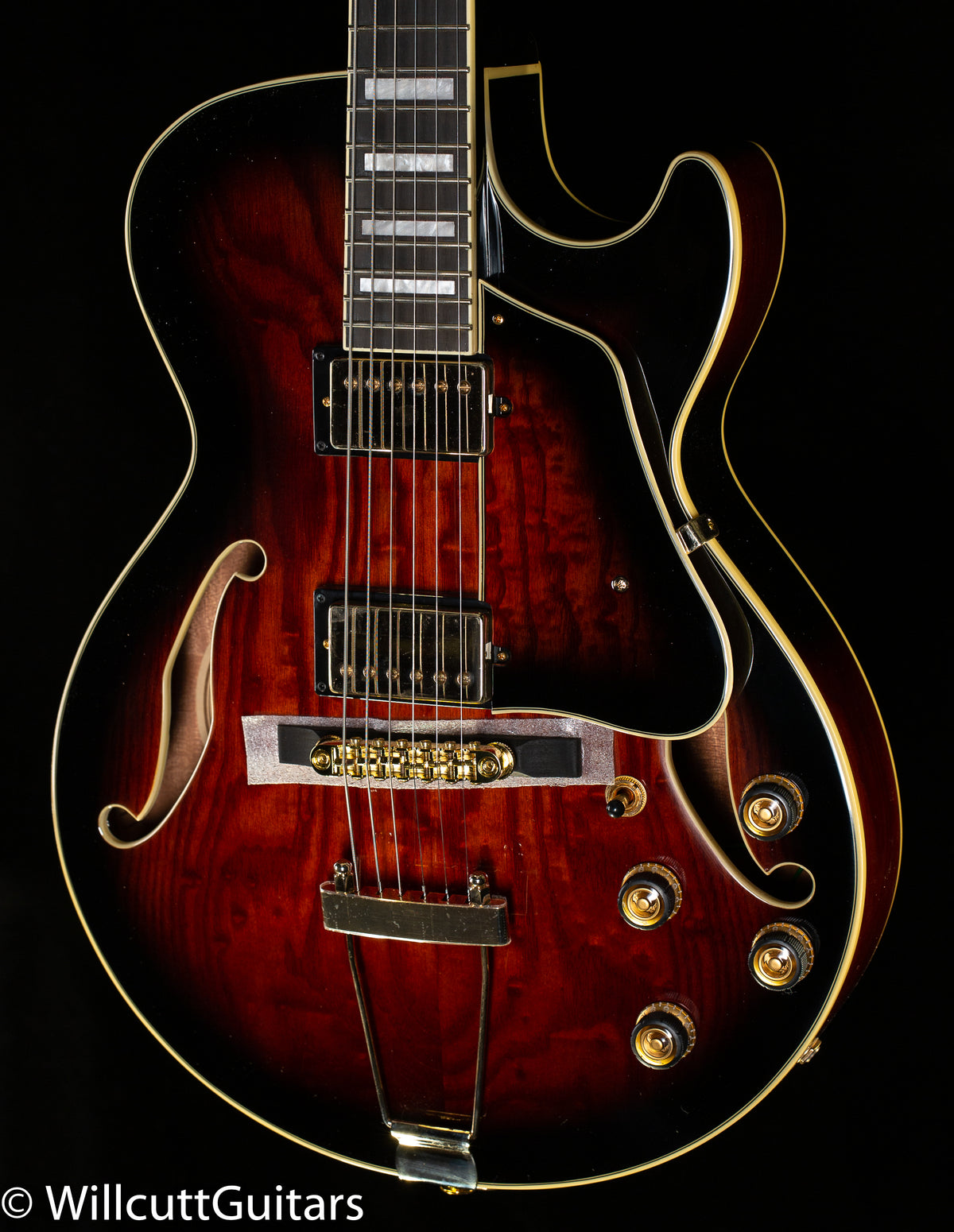 Ibanez AG95QA Artcore Expressionist Dark Brown Sunburst Electric Guitar (787)