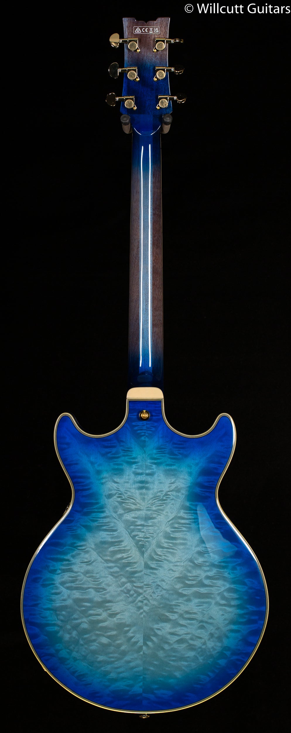 Ibanez Artcore Expressionist AM93QM Jet Blue Burst (377)