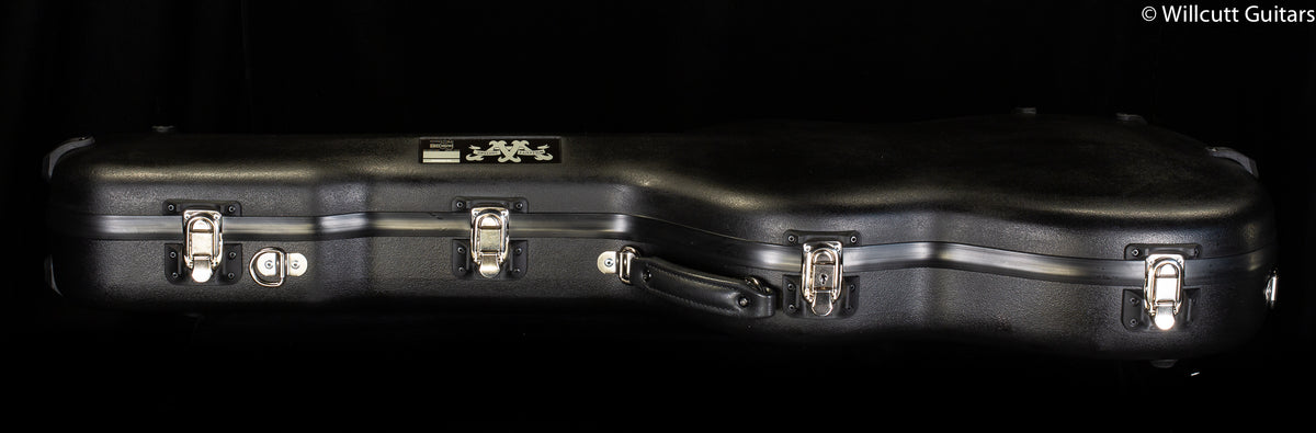 Calton Cases Classical Case, Fender Stratocaster, Black Exterior/ Purple Interior