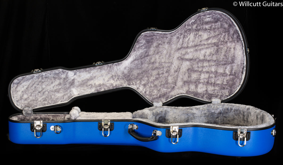Calton Medium Jumbo Case, Martin 000-18, Blue Exterior/ Silver Interior