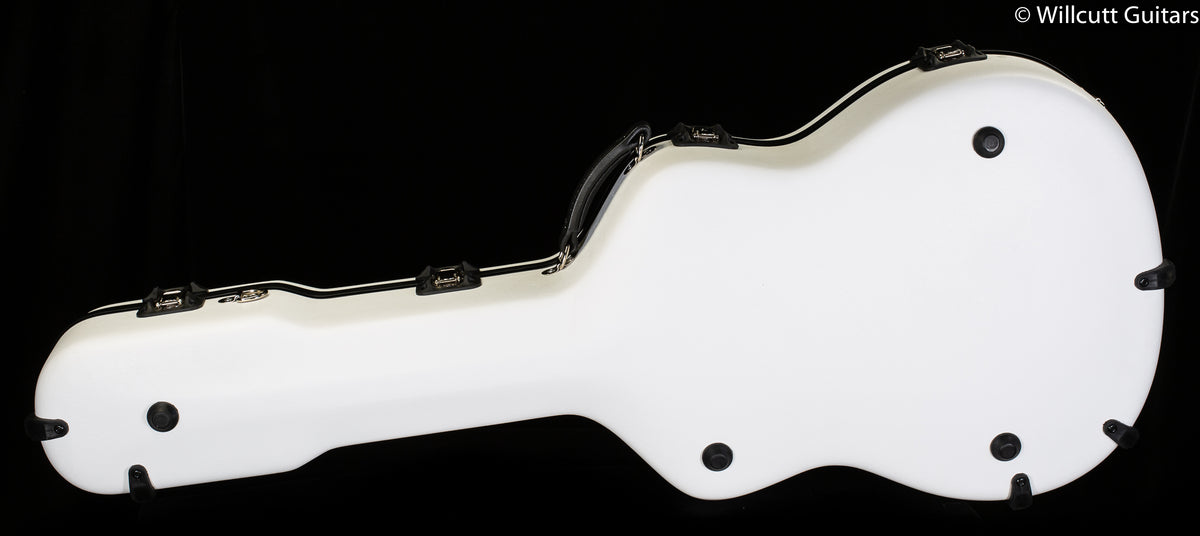 Calton Medium Jumbo Case, Martin 000-18, White Exterior/ Burgundy Interior