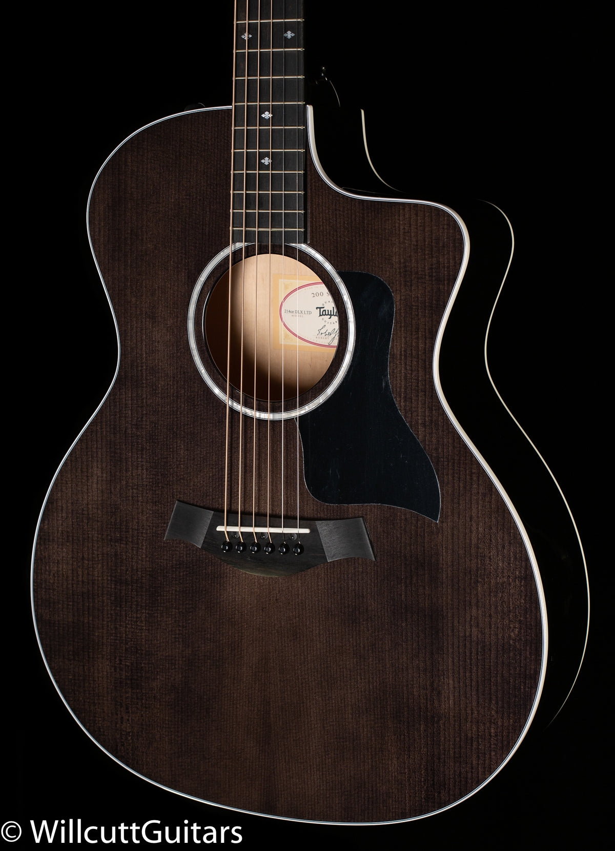 Taylor 214ce DLX LTD,Maple/Sitka,Trans Grey Top (156)
