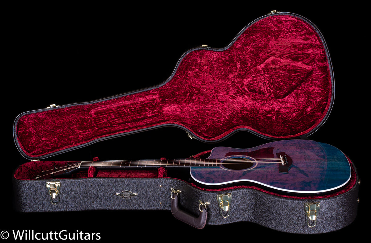 Taylor 214ce DLX LTD Maple/Sitka Trans Blue Top (376)
