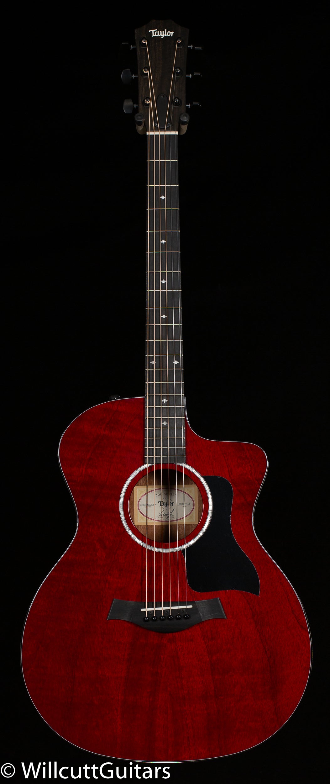 Taylor 224ce DLX LTD Mahogany/Sapele Trans Red (339)