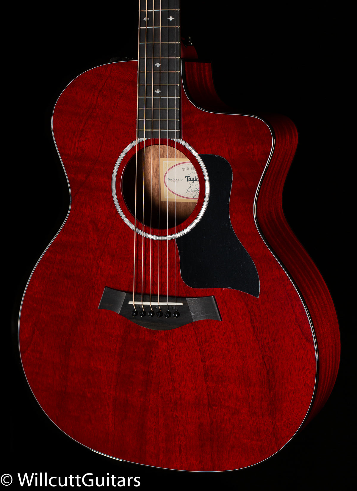 Taylor 224ce DLX LTD Mahogany/Sapele Trans Red (339)