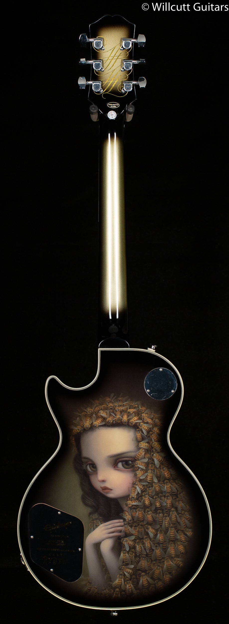 Epiphone Artist Adam Jones Les Paul Custom Art Collection Mark Ryden&#39;s &quot;The Veil of Bees&quot; Antique Silverburst (090)