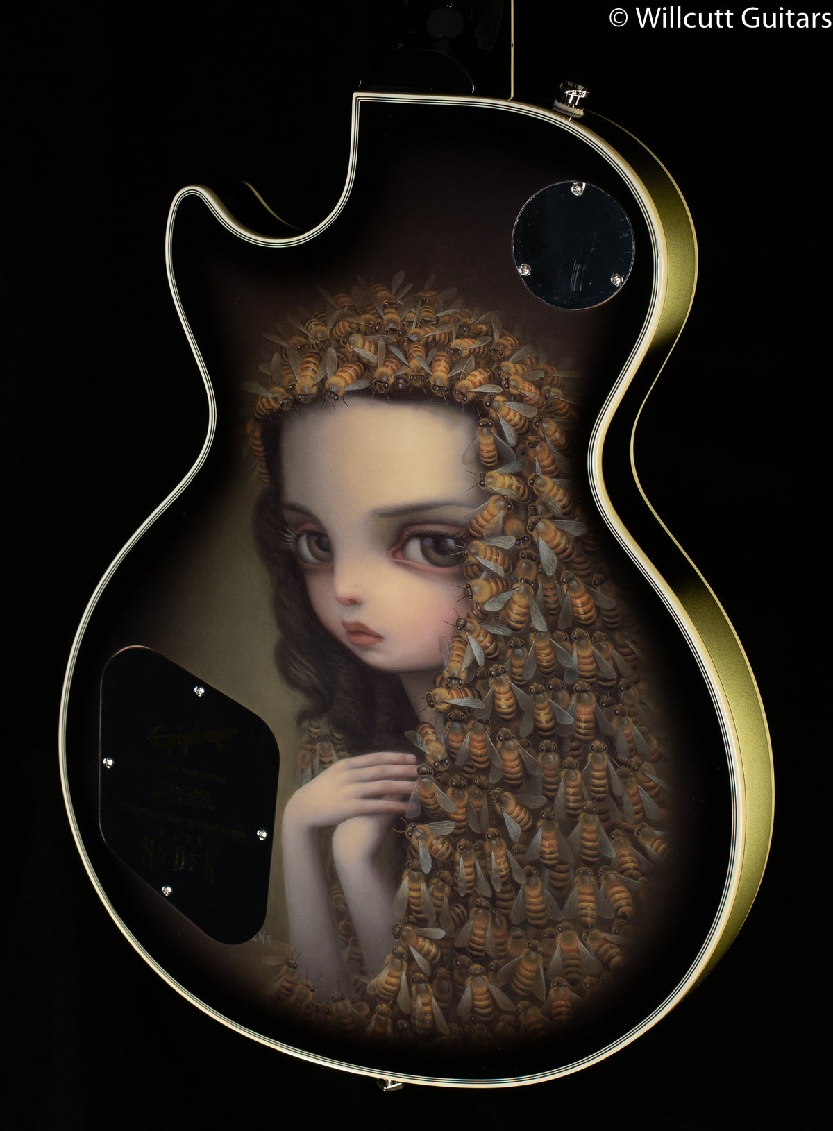Epiphone Artist Adam Jones Les Paul Custom Art Collection Mark Ryden&#39;s &quot;The Veil of Bees&quot; Antique Silverburst (223)