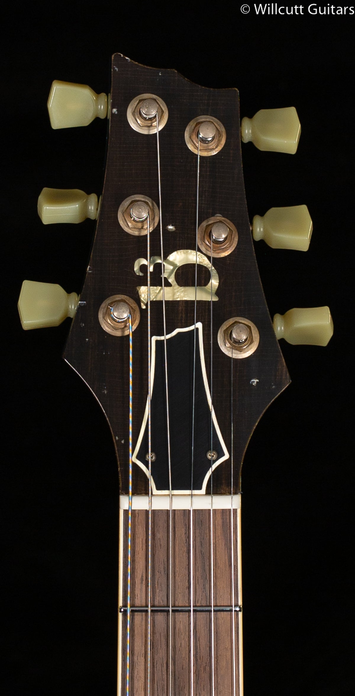 B3 Gene Baker Phoenix V Bound Fretboard and Inlays Distressed (094)