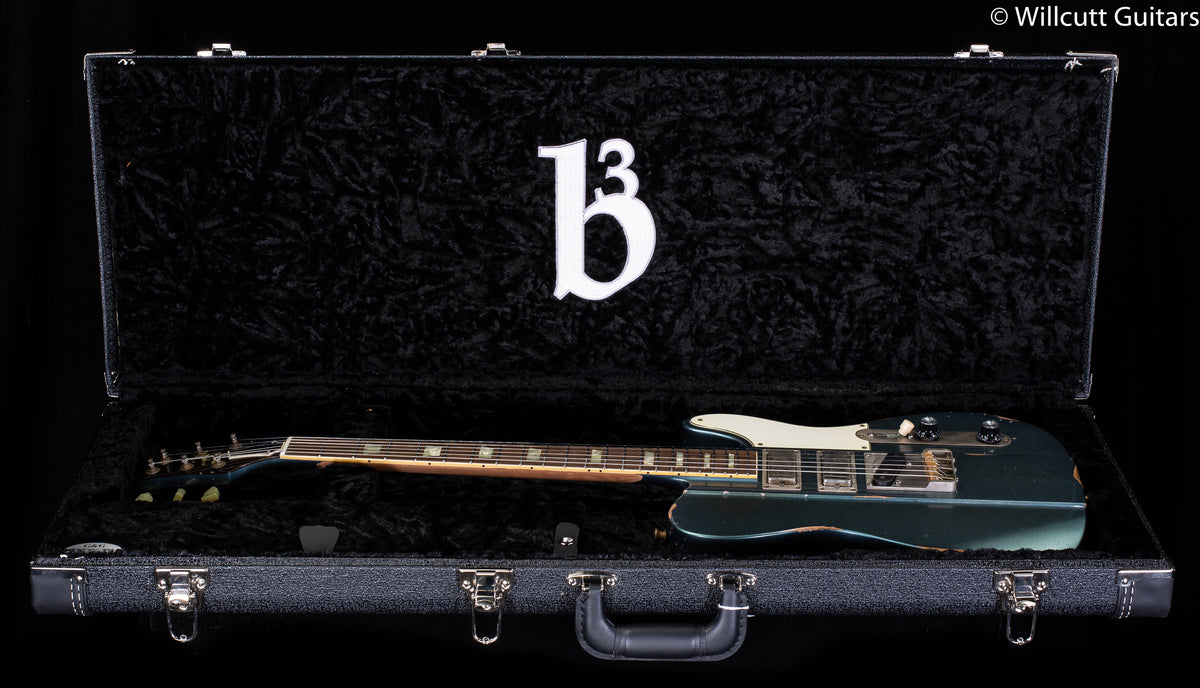 B3 Gene Baker Phoenix V Bound Fretboard and Inlays Distressed (094)