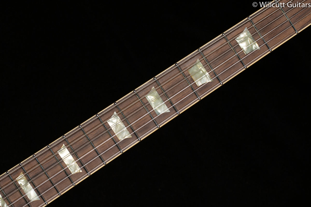 B3 Gene Baker Phoenix V Bound Fretboard and Inlays Distressed (094)