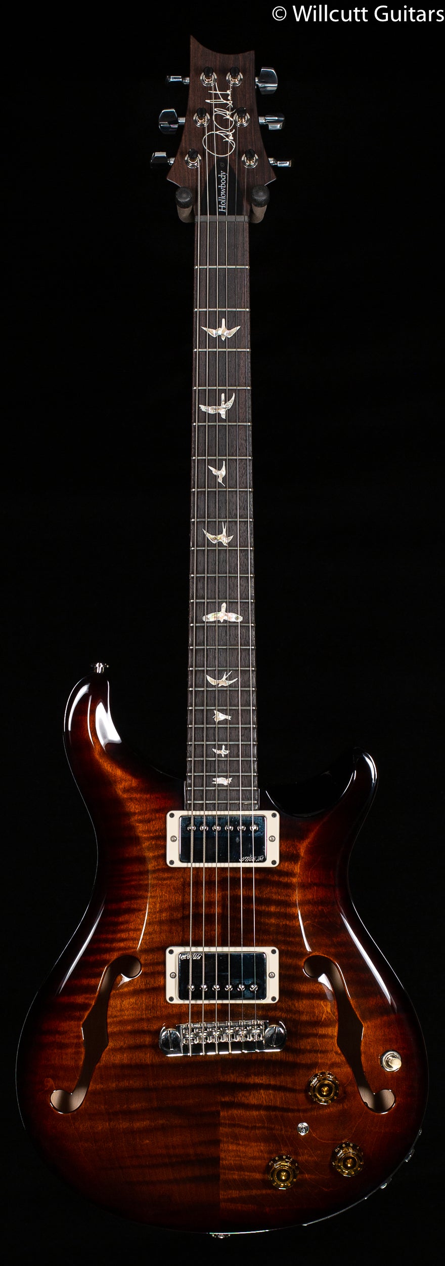 PRS Hollowbody II Black Gold Burst