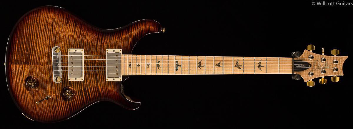 PRS Custom 22 Artist Package Black Gold Burst Flame Maple Neck (883)
