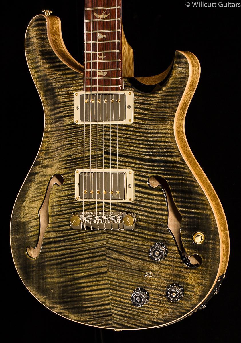 PRS Hollowbody II Obsidian Wood Library Edition