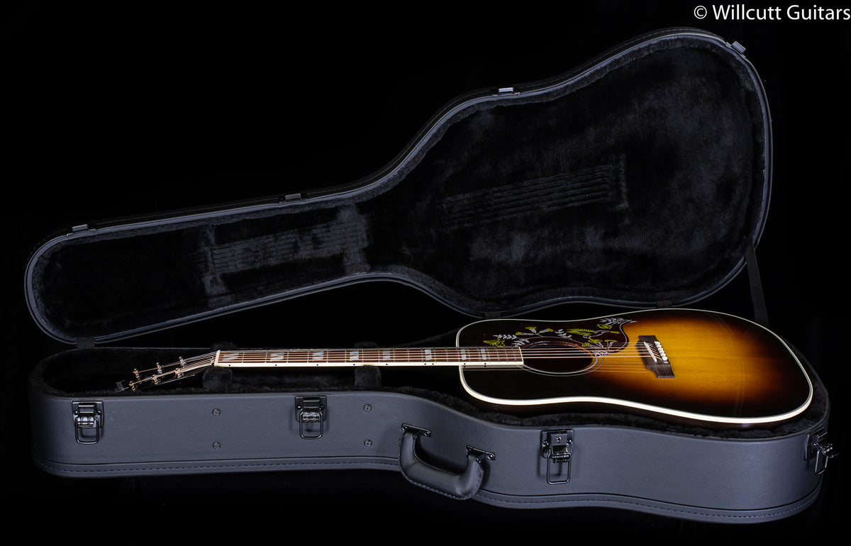 Gibson Custom Shop Willcutt Exclusive Hummingbird Standard Vintage Sunburst Red Spruce Top (082)