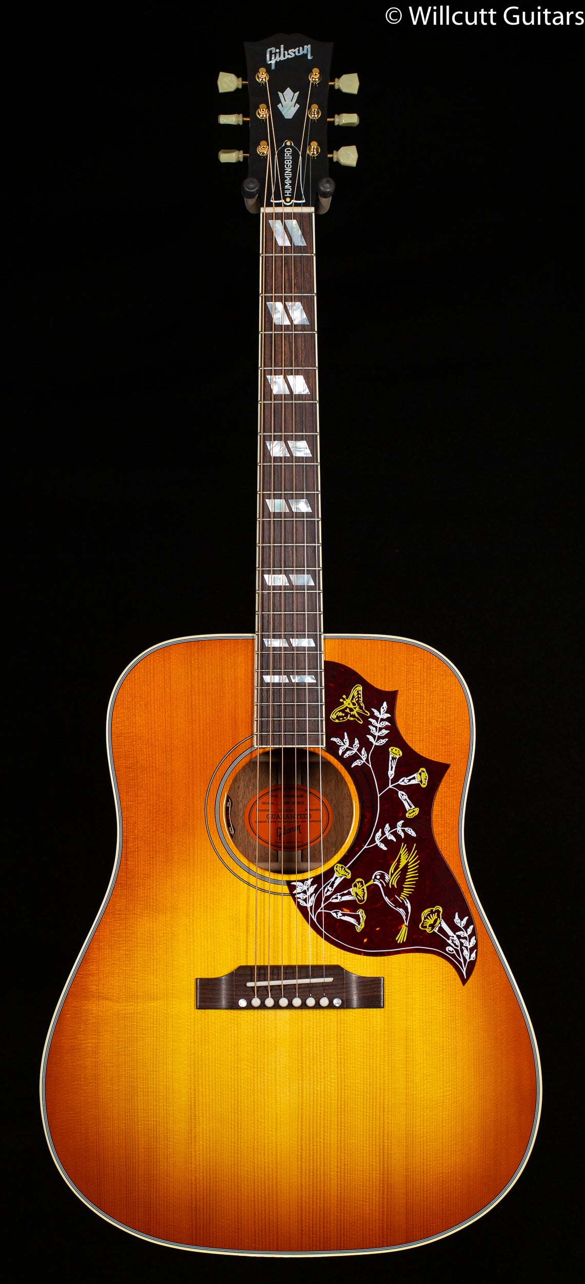 Gibson Hummingbird Original Heritage Cherry Sunbunburst Red Spruce Top (065)
