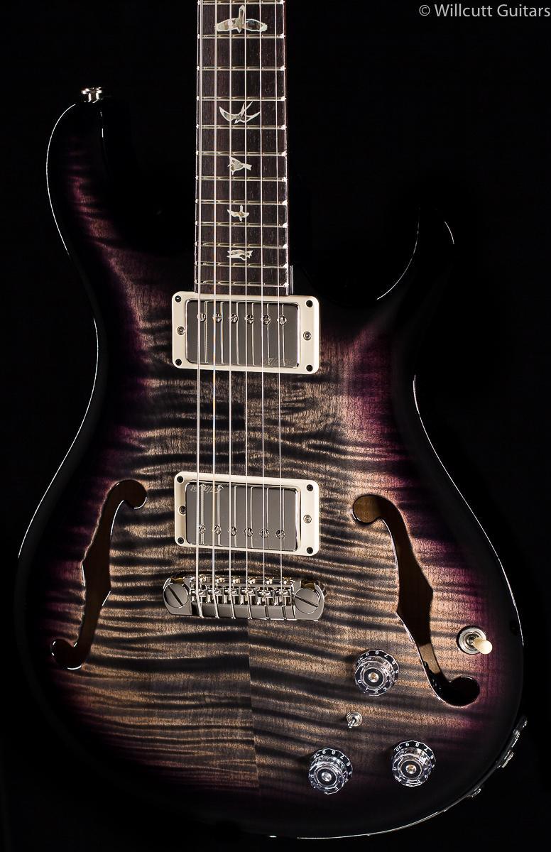 PRS Hollowbody II Purple Charcoal Burst 10 Top (574)